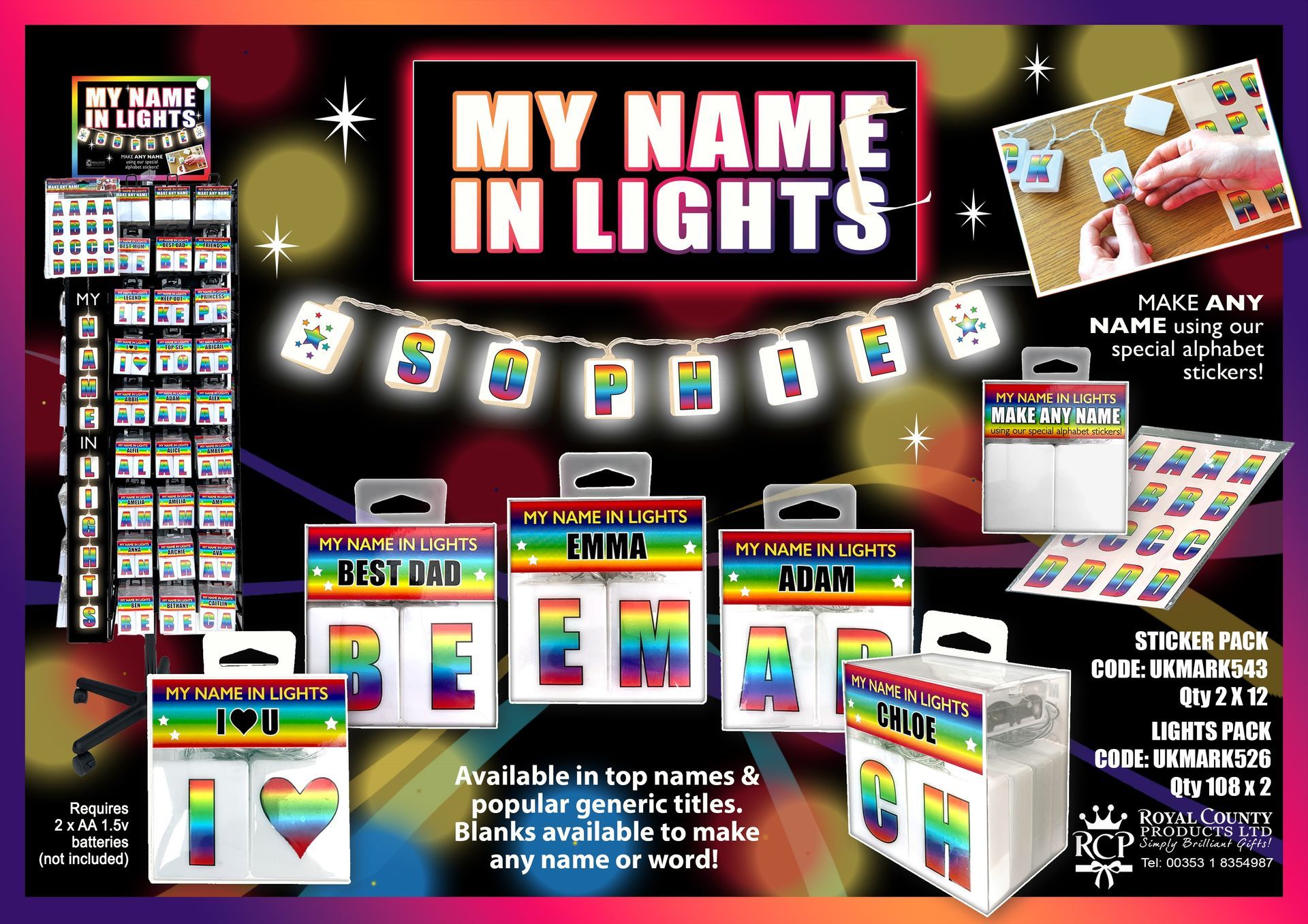 My Name in Lights Personalised Gifts