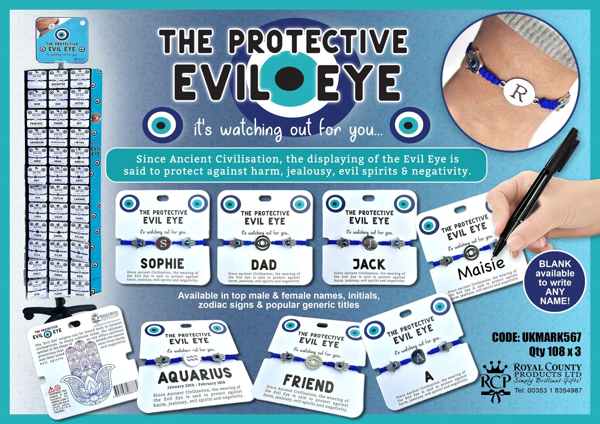 Personalised Evil Eye Gifts