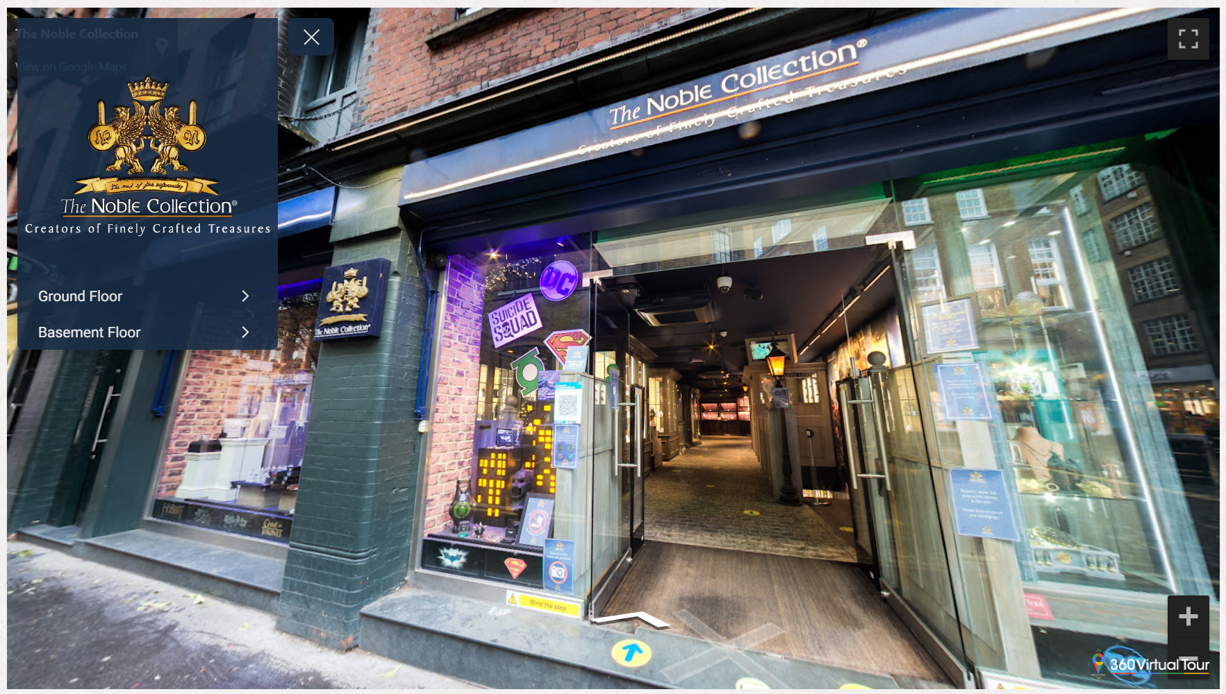 Take the 360 tour of the Covent Garden Noble Collection store