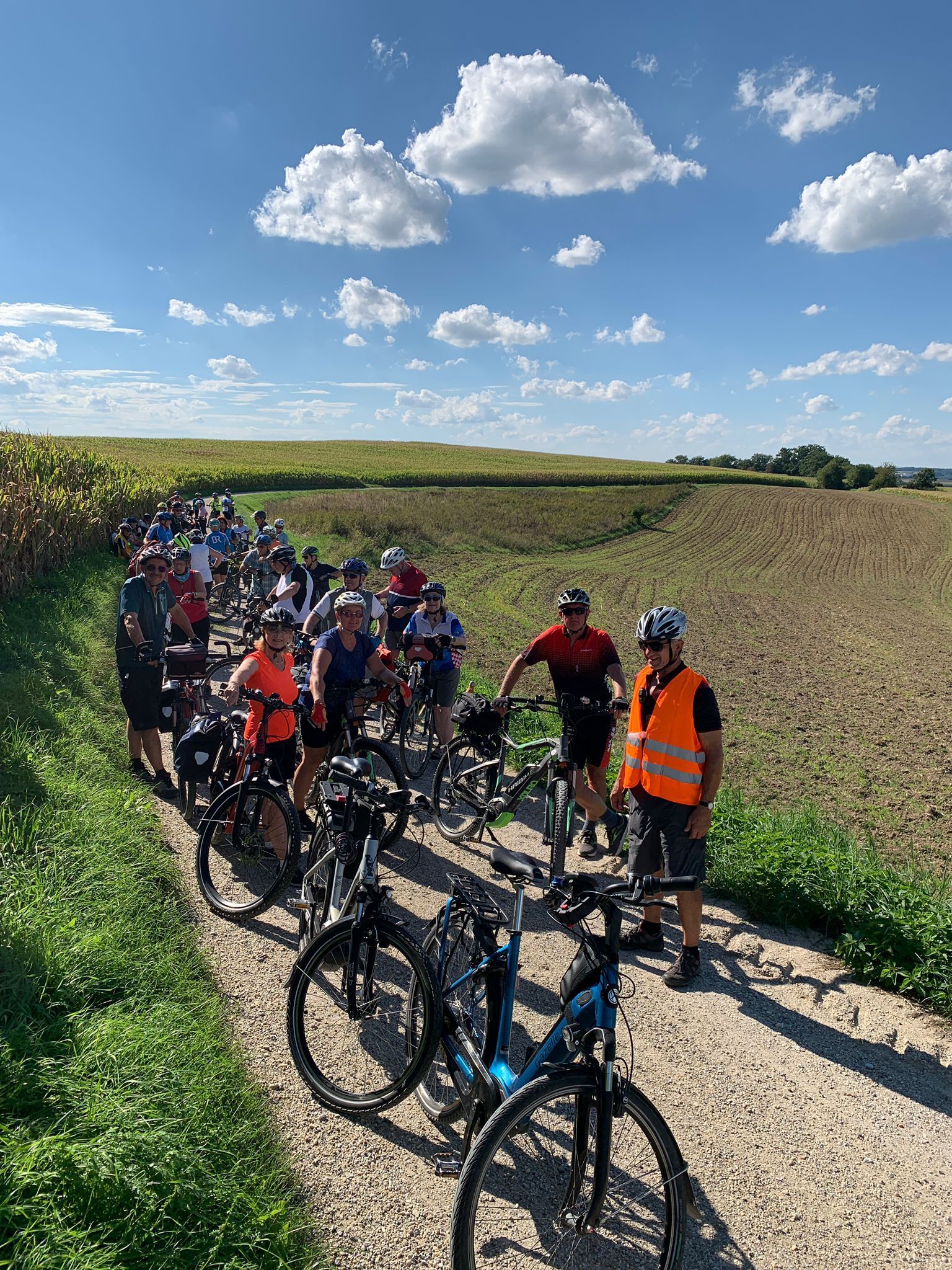Gruppen Reise mit dem Rad
