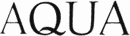 AQUA in a serif font.