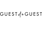 Logo reading “GUEST of a GUEST” in black text on a white background