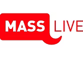 Mass Live logo in red and white with a speech bubble shape.