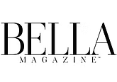 BELLA Magazine logo in black serif text on a white background