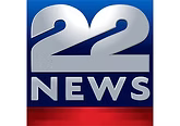 22 News logo in blue and white with a red bar at the bottom.