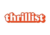 Orange “thrillist” logo on a white background