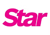 Pink “Star” logo on a white background