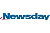 Newsday logo in blue with a red swoosh under the first letter