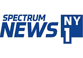 Spectrum News NY1 logo in blue and white