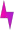 A fuchsia-to-purple gradient lightning bolt icon on a white background.