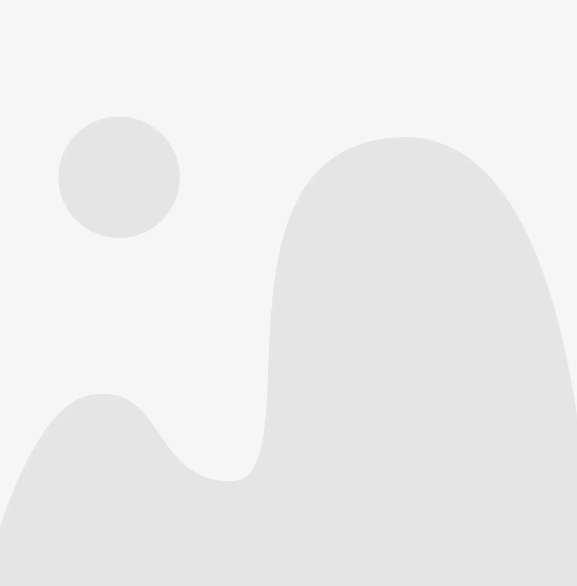 Abstract light gray shapes on a pale background, including a small circle and a large rounded form