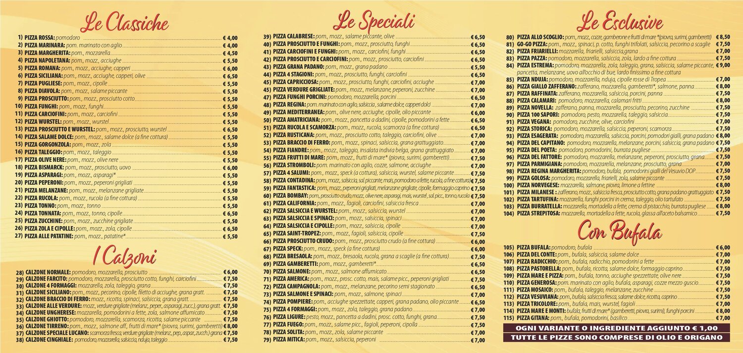 Ingredienti genuini Busto Arsizio, VA GoGo Pizza