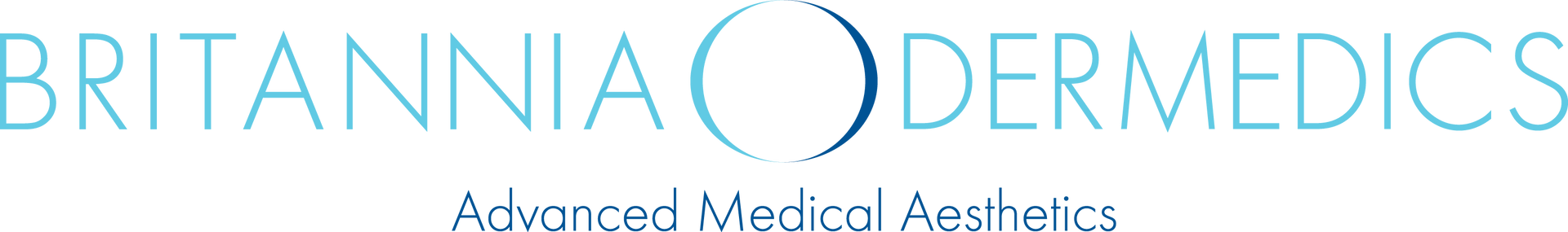 A logo for britannia dermedics advanced medical aesthetics