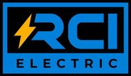The logo for rci electric has a lightning bolt on it.