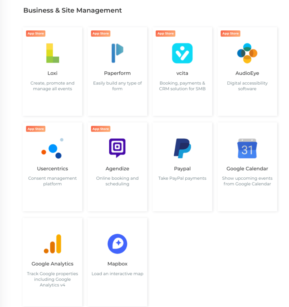 Business & site Management Apps