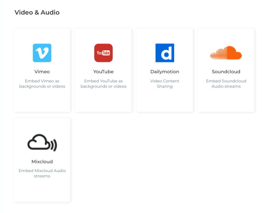Video and Audio players emended