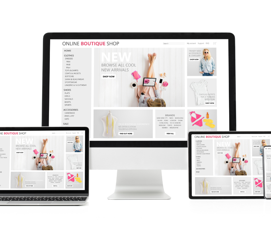 Web design on 3 sizes of screens for Wrexham business