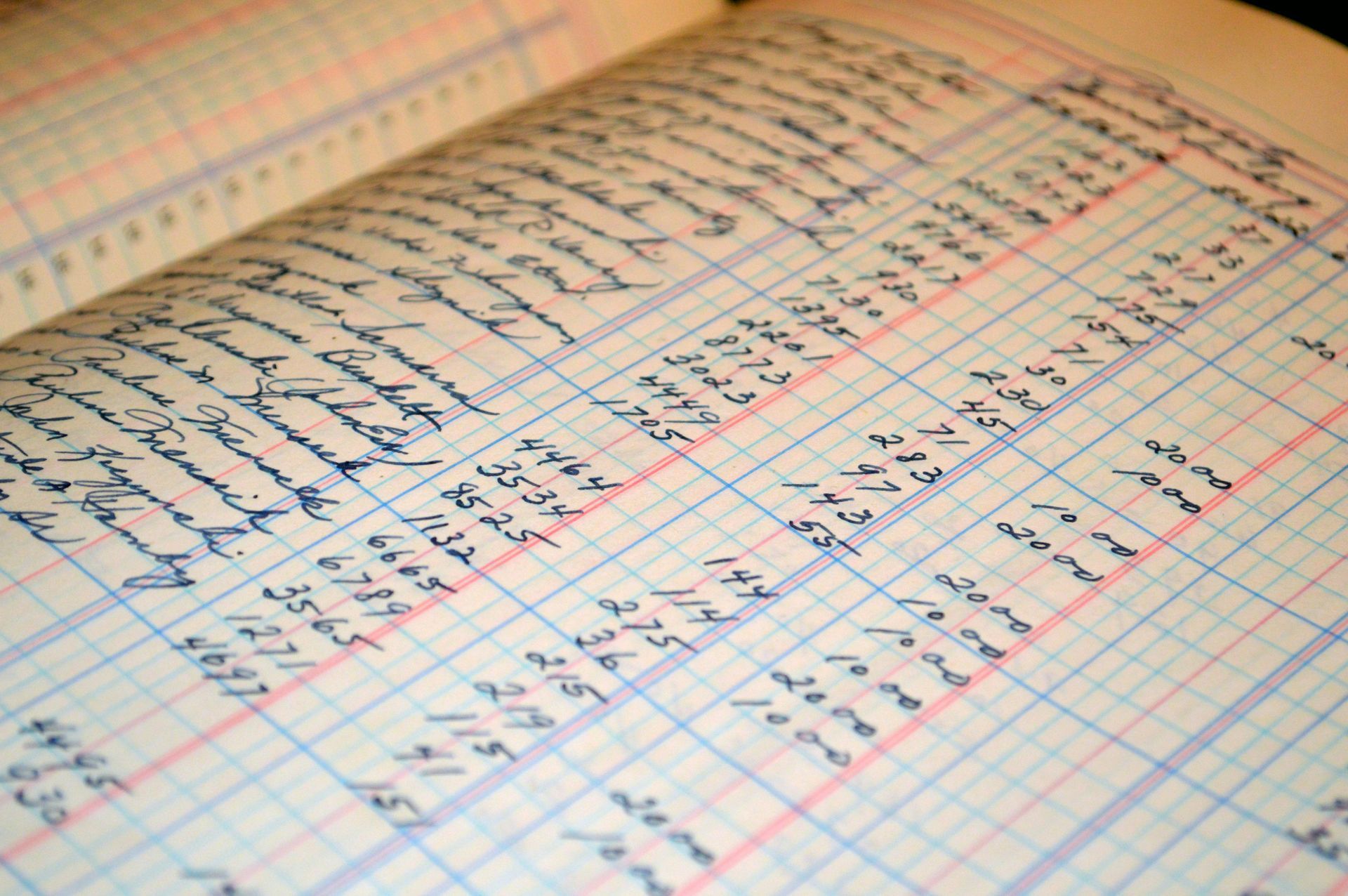 Tabelle Kontobuch