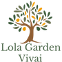 Logo di Lola Garden Vivai con un albero stilizzato nei colori verde, arancione e marrone.