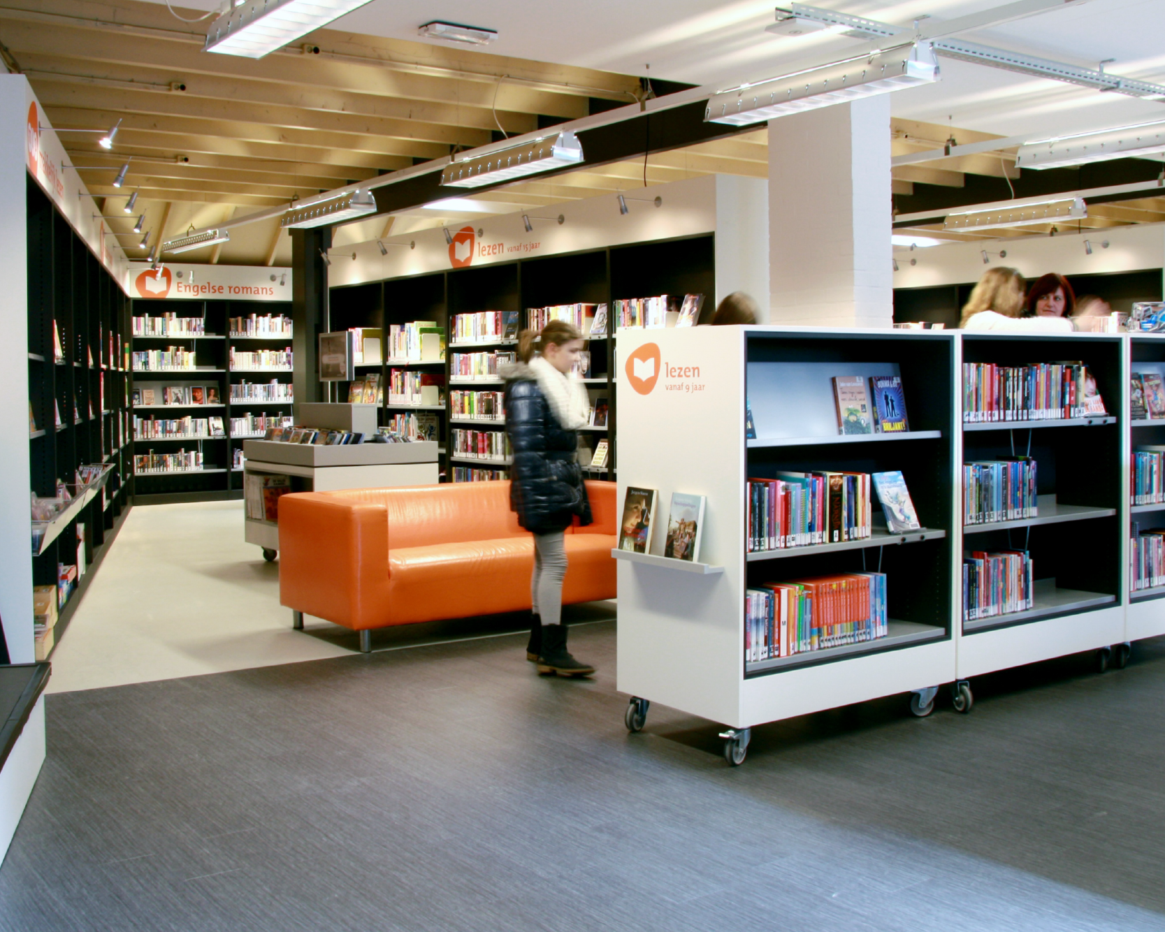 bibliotheek interieur