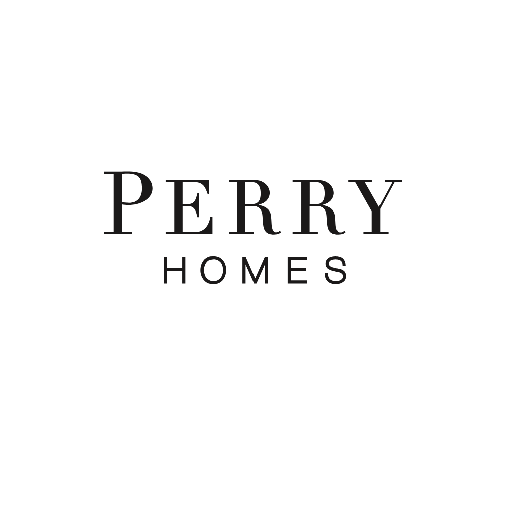 Perry Homes logo: black text on white background.