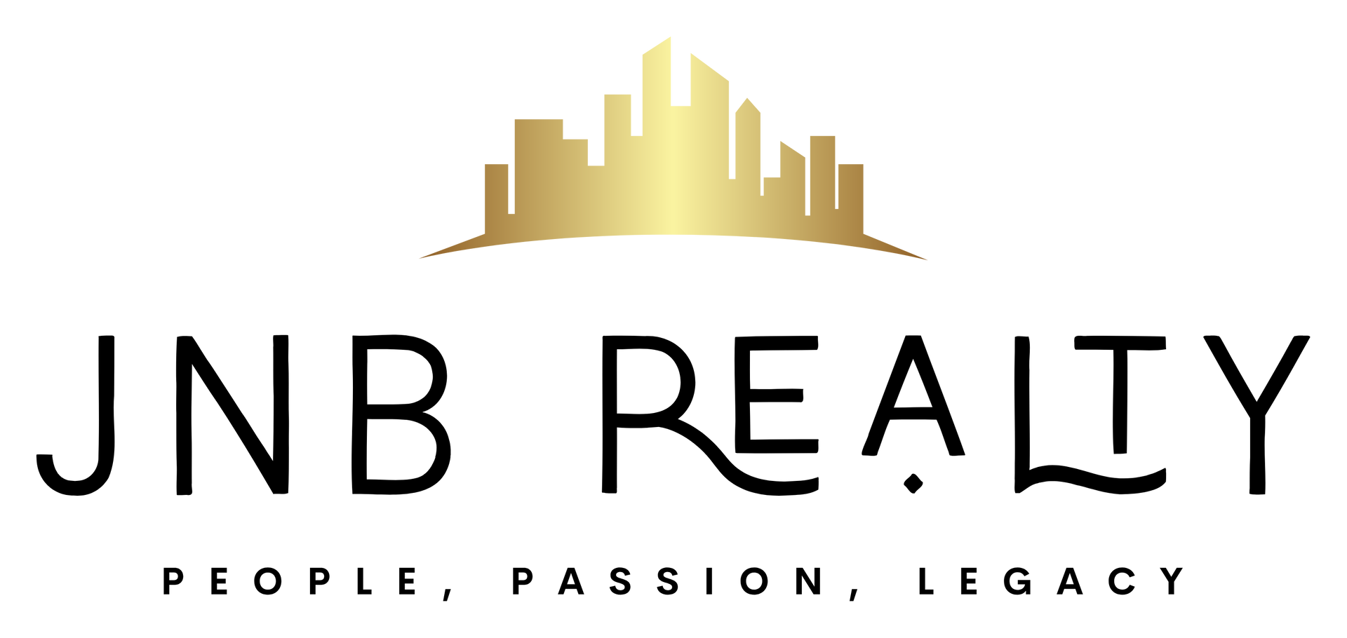 Home JNB Logo, Gold skyline above