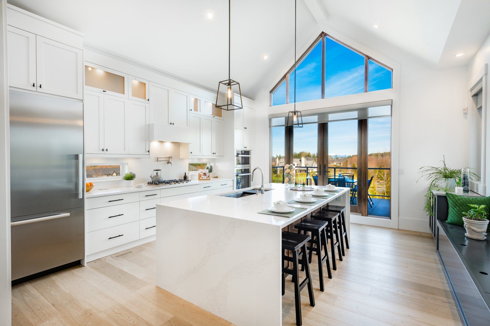 bright, spacious and modern farmhouse style kitchen