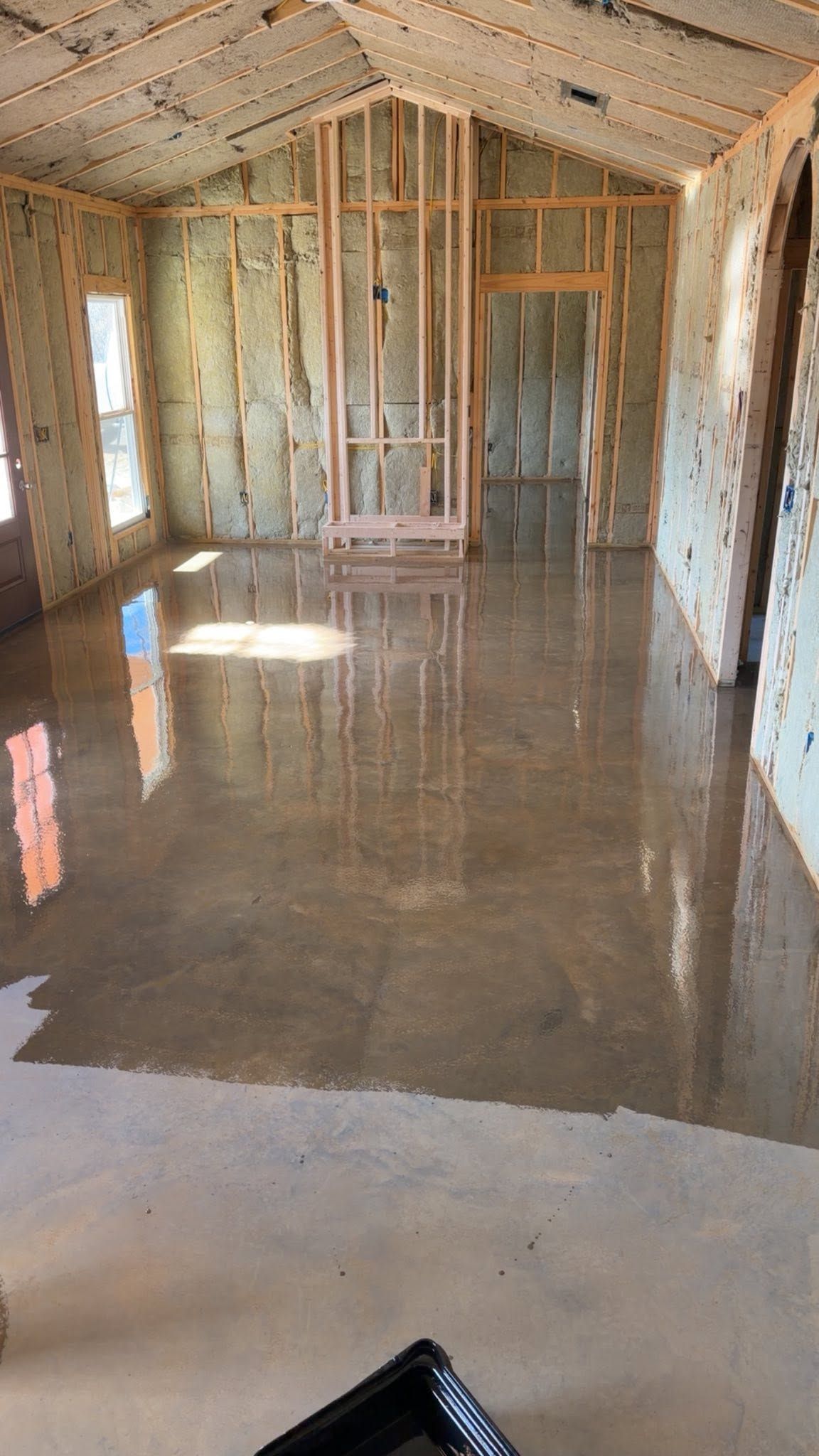 house framing and insulation installation