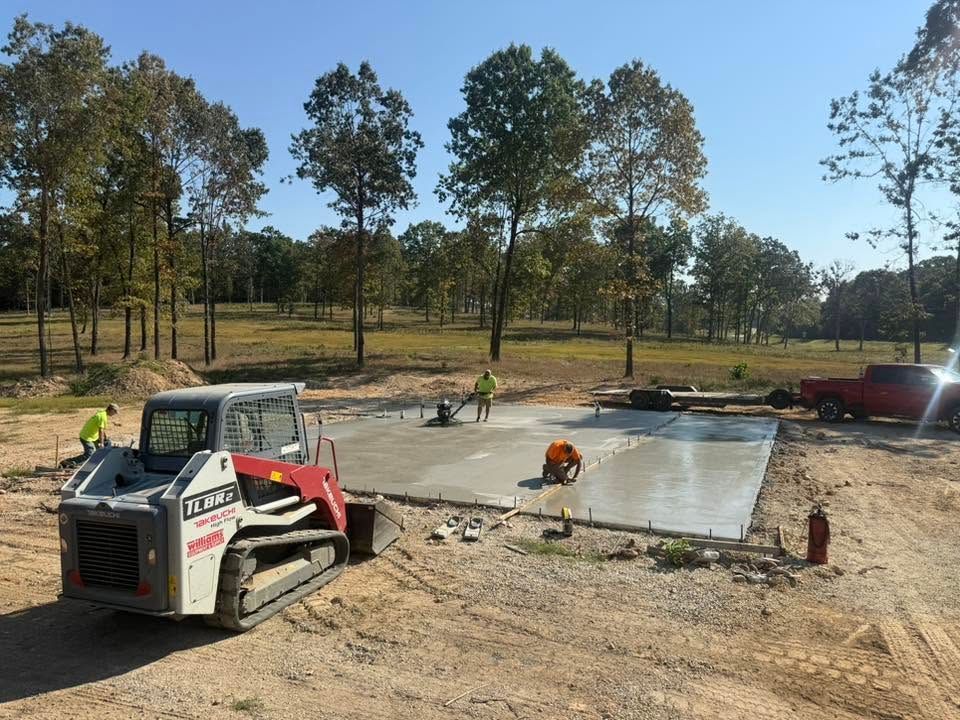 building pad construction