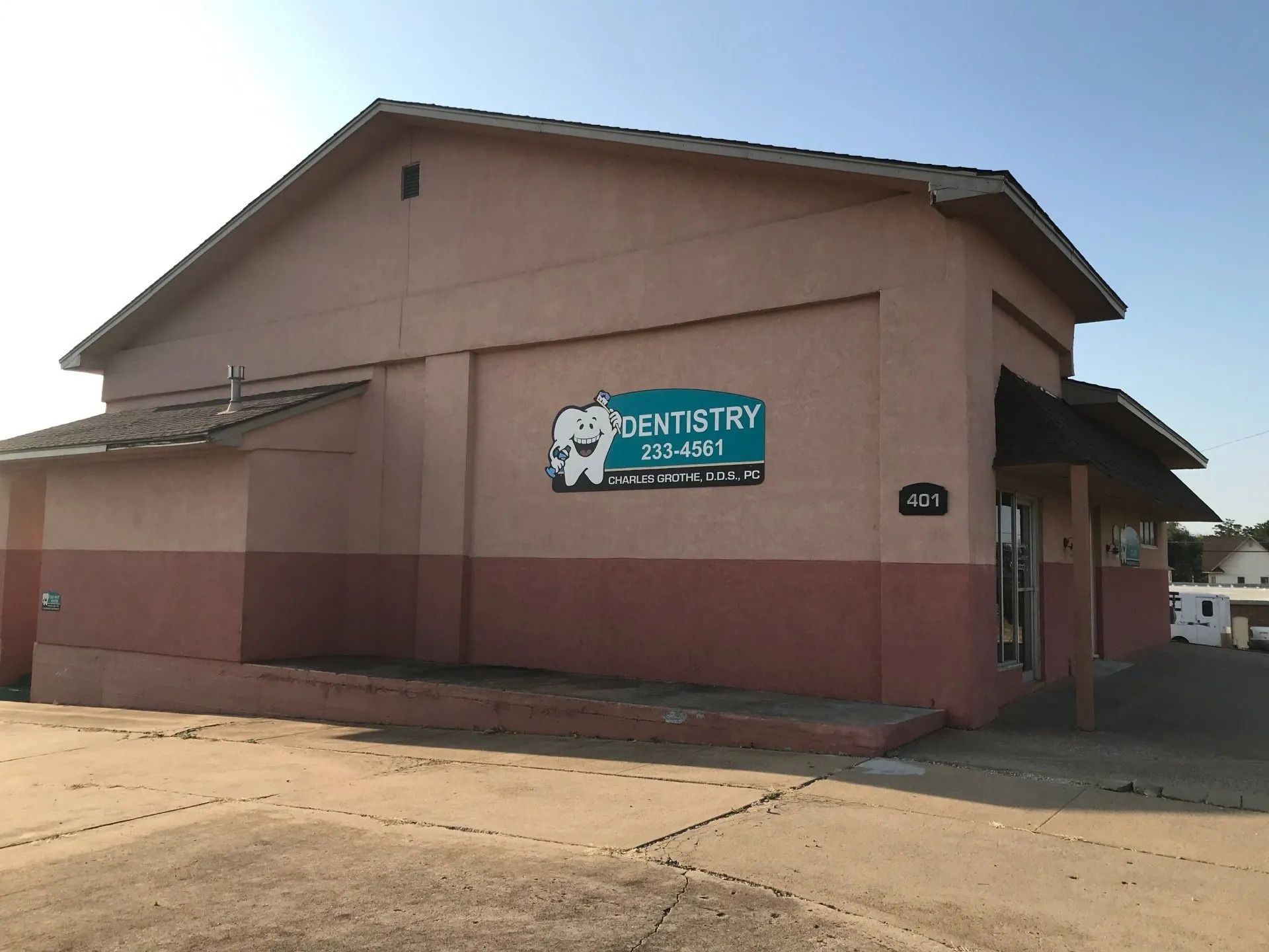Clinic building.