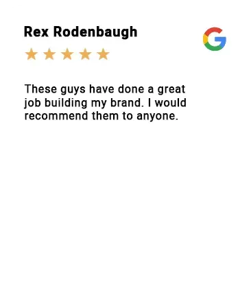These guys have done a great job building my brand . i would recommend them to anyone.