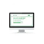 A computer monitor with a website on the screen.
