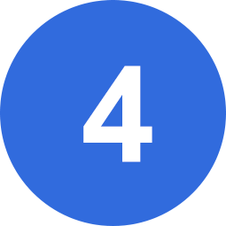 White number 4 on a blue circle.