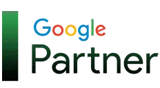 A google partner logo on a white background.