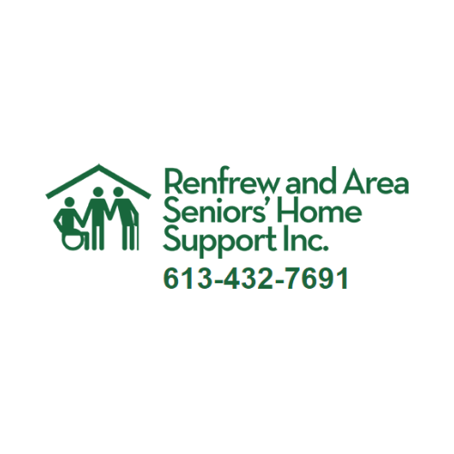 The logo for renfrew and area seniors ' home support inc.