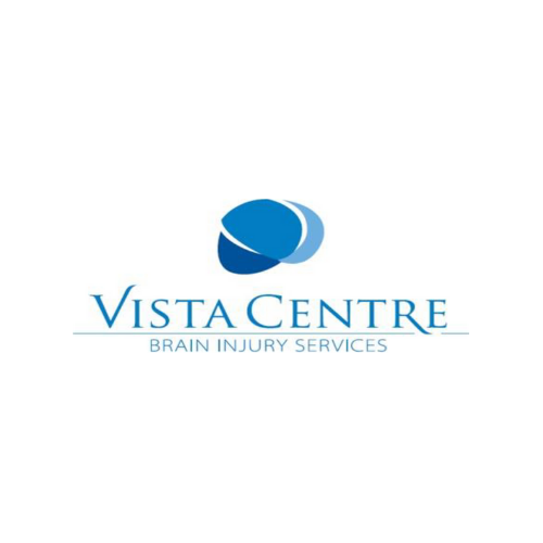 Vista centre brain injury services logo on a white background