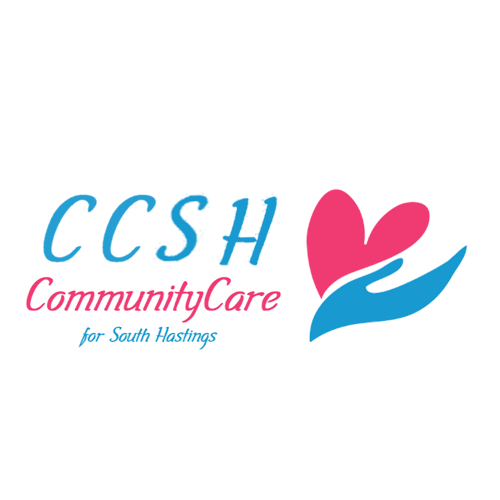 A logo for ccsh community care for south hastings