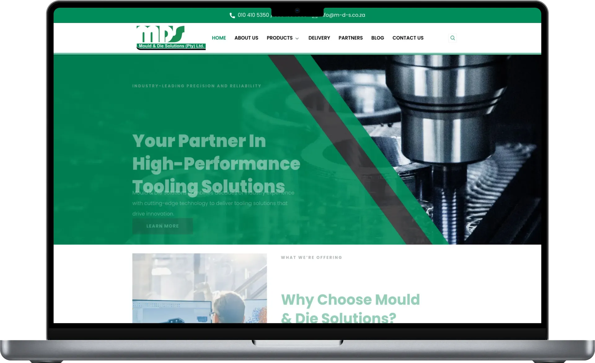 Mould & Die Solutions website in the DiginamiX portfolio
