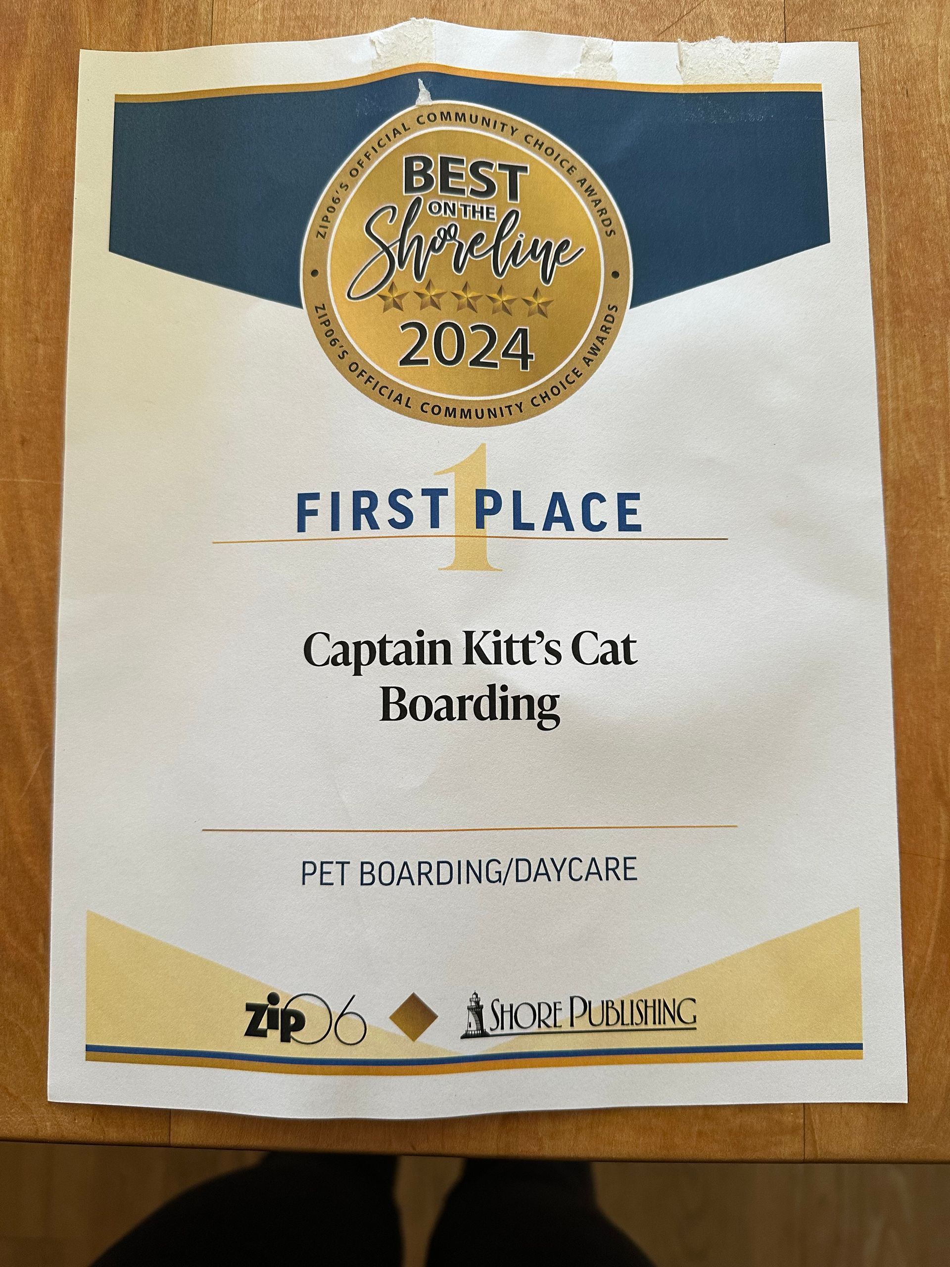 award for best boarding kennel on the shoreline 2024