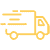 An icon of a delivery truck on a white background.