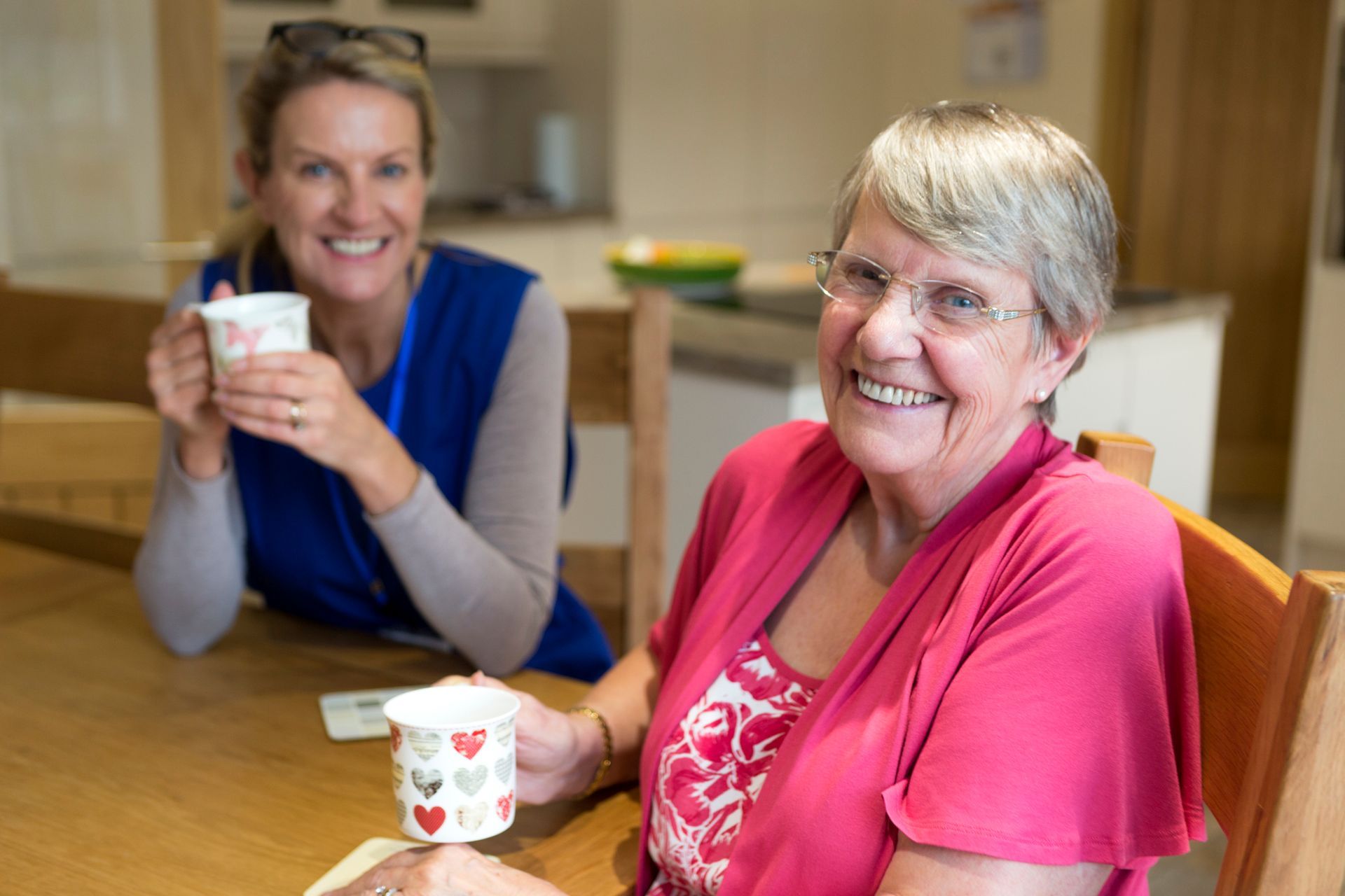 Woman and An Elderly Smiling - Branford, CT - Branford Hills Homecare Services 