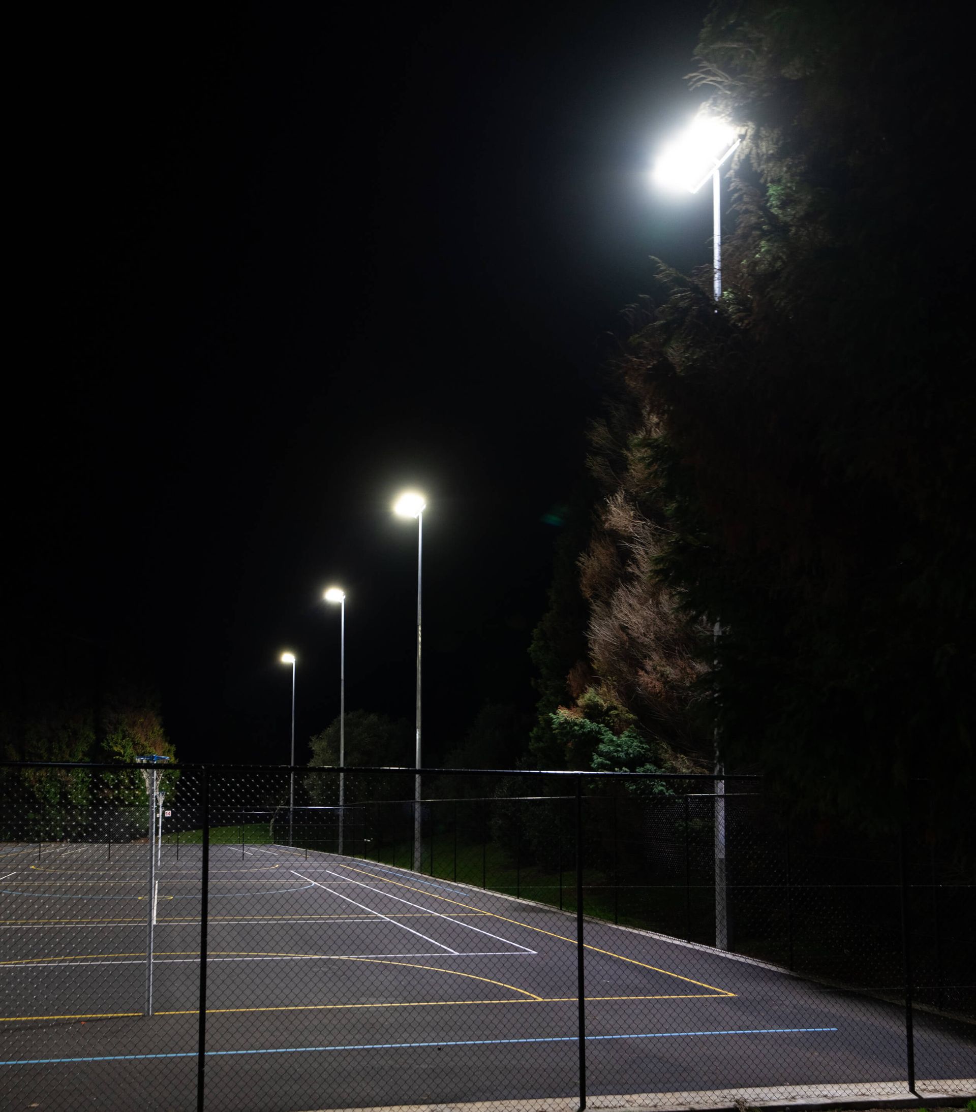 Harbourside Netball Lighting Project | Energy Services