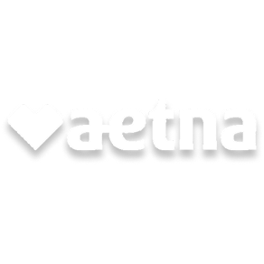Aetna logo: white diamond with
