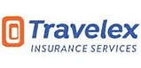Travelex Insurance Services logo in blue and orange text on a white background