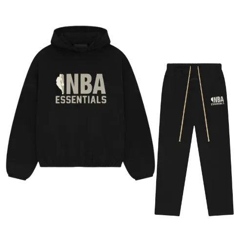 Fear of God Essentials Tracksuit NBA Black Grey