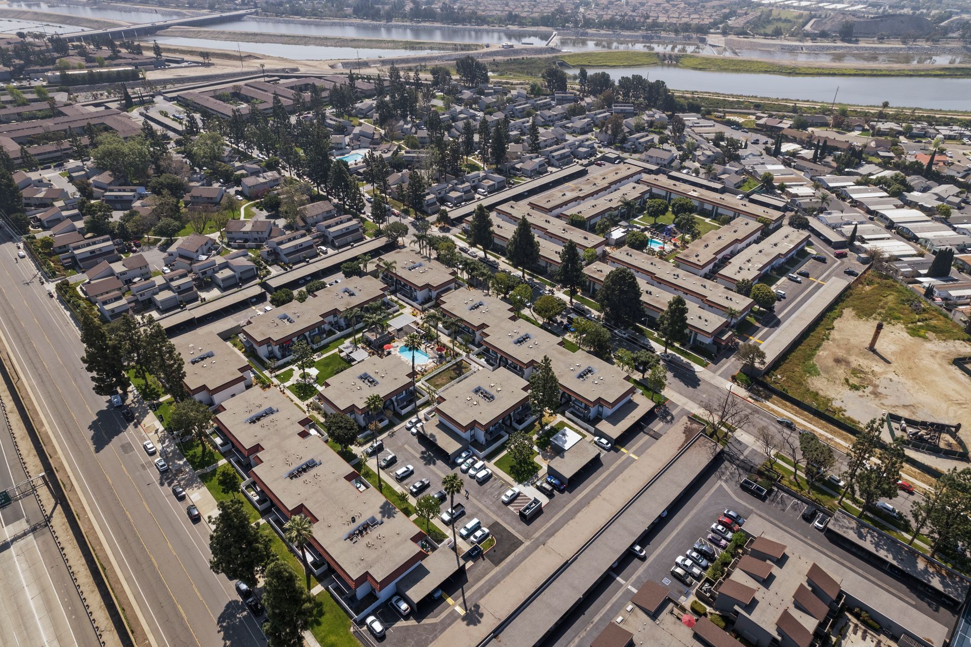 The Jackson community aerial view