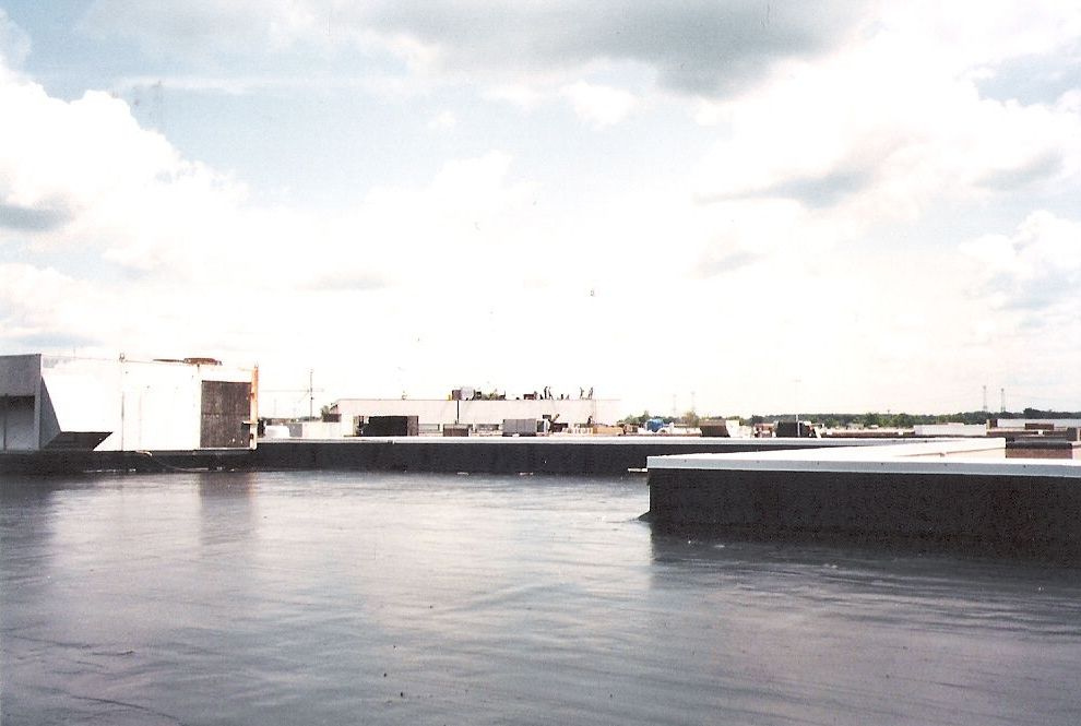 View of a flawless EPDM roofing surface, demonstrating superior installation quality