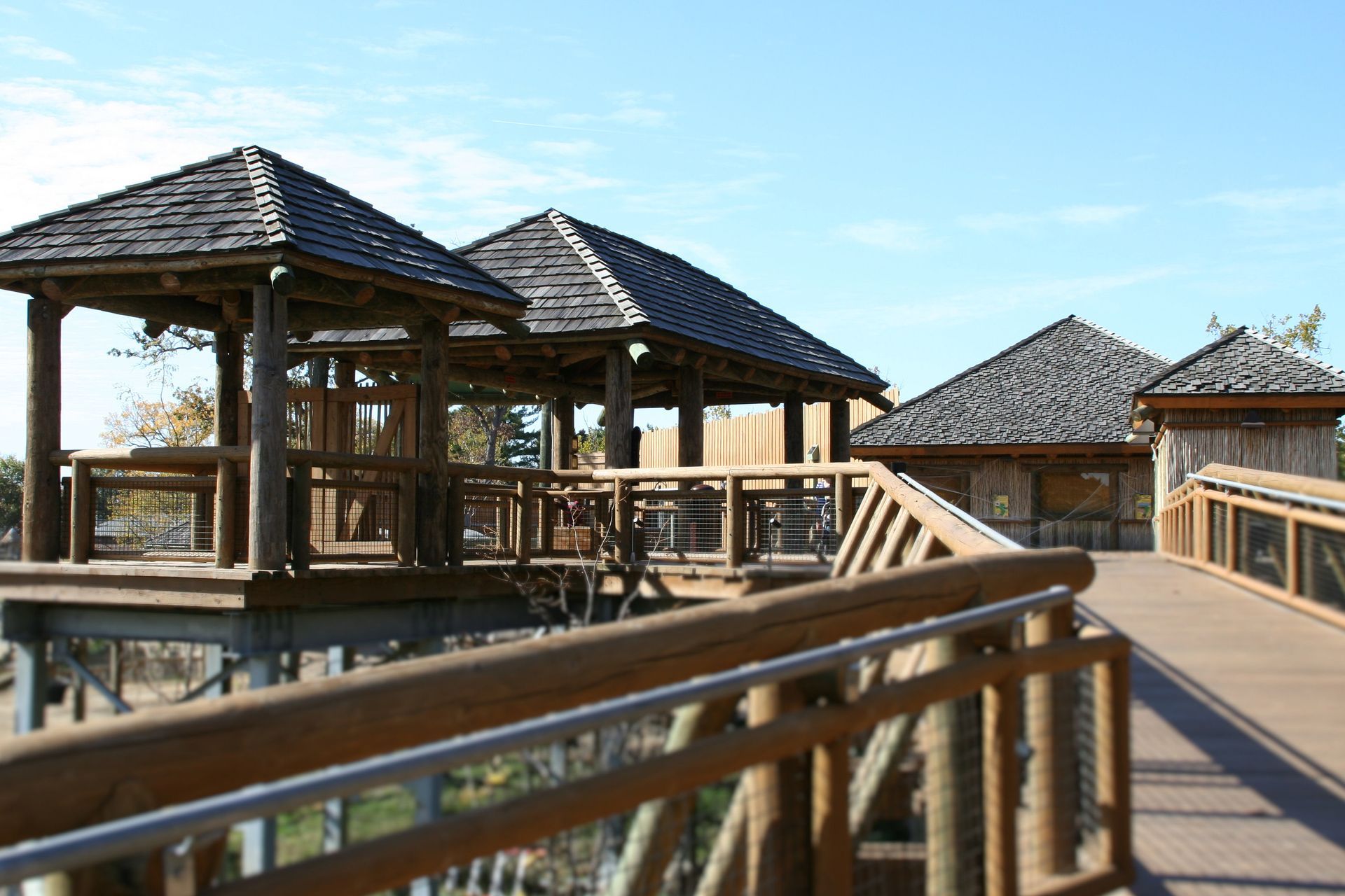 New EPDM Roof with Exhaust Hood Installation | Kreiling Roofing Wood Shake Roofs at Peoria Zoo