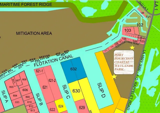 Coastal wetlands park map
