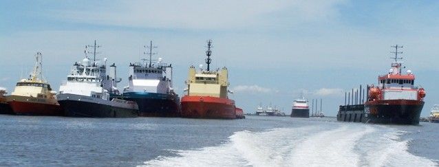 Boats in Louisiana Port